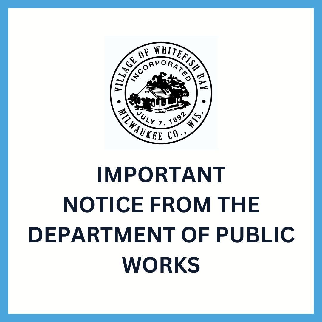 IMPORTANT NOTICE FROM THE DEPARTMENT OF PUBLIC WORKS (Instagram Post (Square))